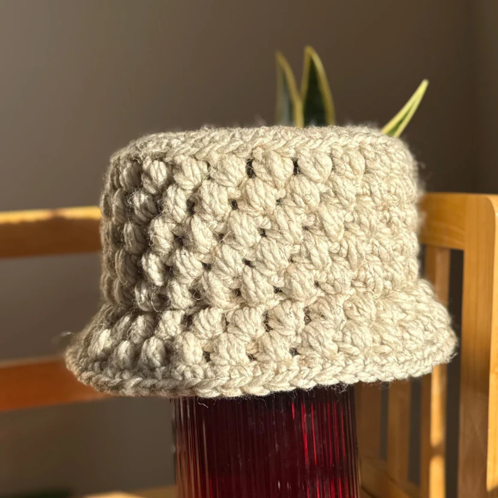 The Chunky Puff Bucket Hat Crochet Pattern