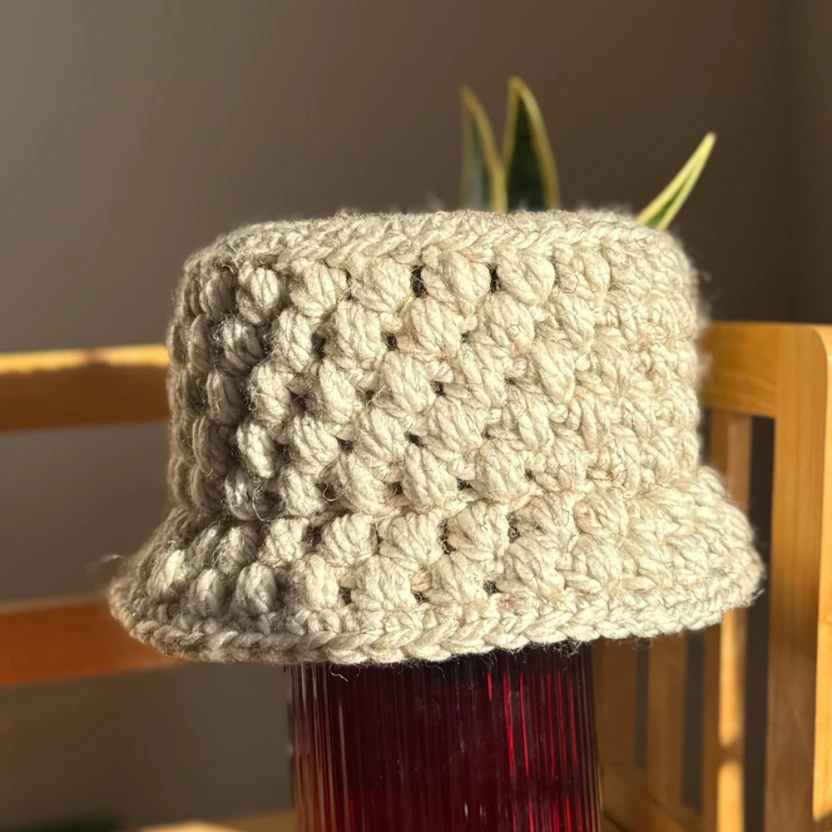 The Chunky Puff Bucket Hat Crochet Pattern