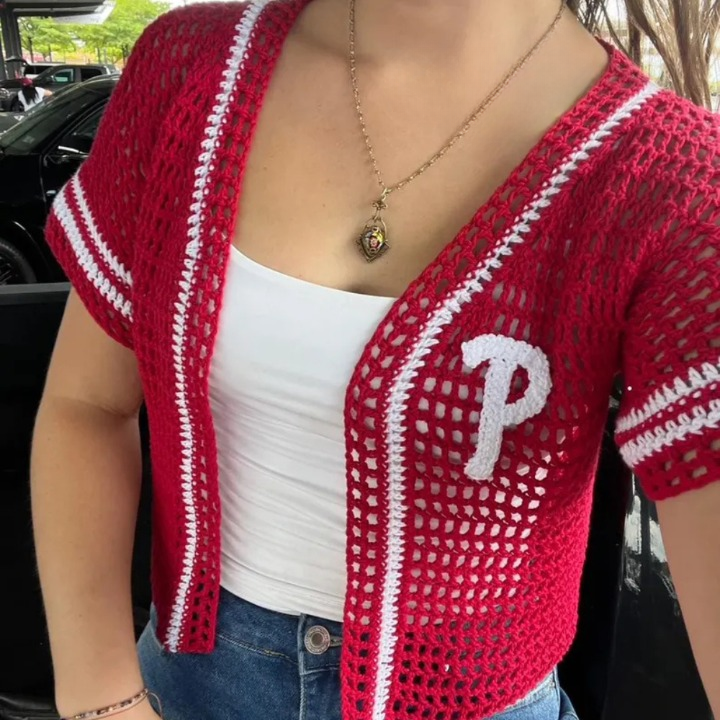 Batter Up Top – Crochet Sports Top/Cardigan PDF