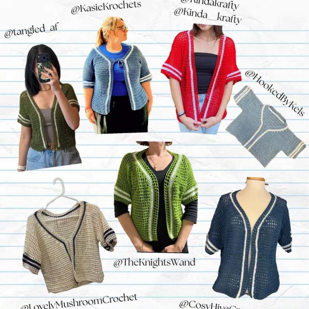 Batter Up Top – Crochet Sports Top/Cardigan PDF