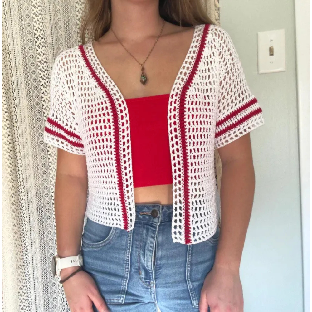 Batter Up Top – Crochet Sports Top/Cardigan PDF