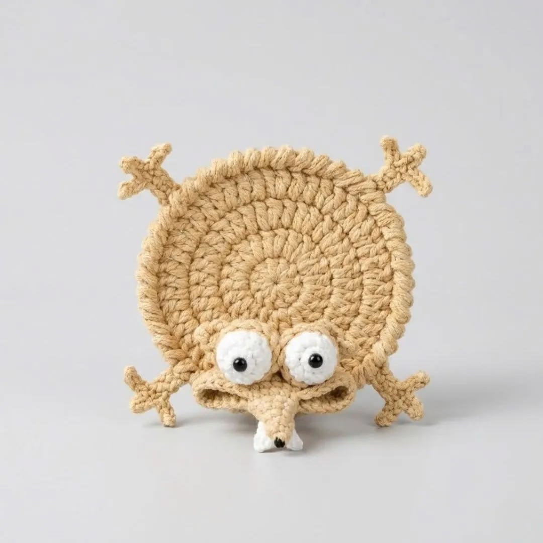 Squirrel & Acorn Coaster Crochet Pattern (With Video)