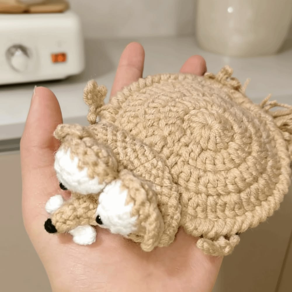 Squirrel & Acorn Coaster Crochet Pattern (With Video)